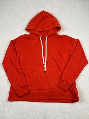Outerknown High Tide Terry Cloth Hoodie Orange M